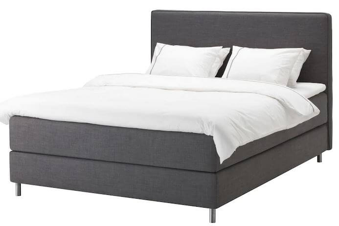 IKEA Boxspringbett Dunvik dunkelbrau
